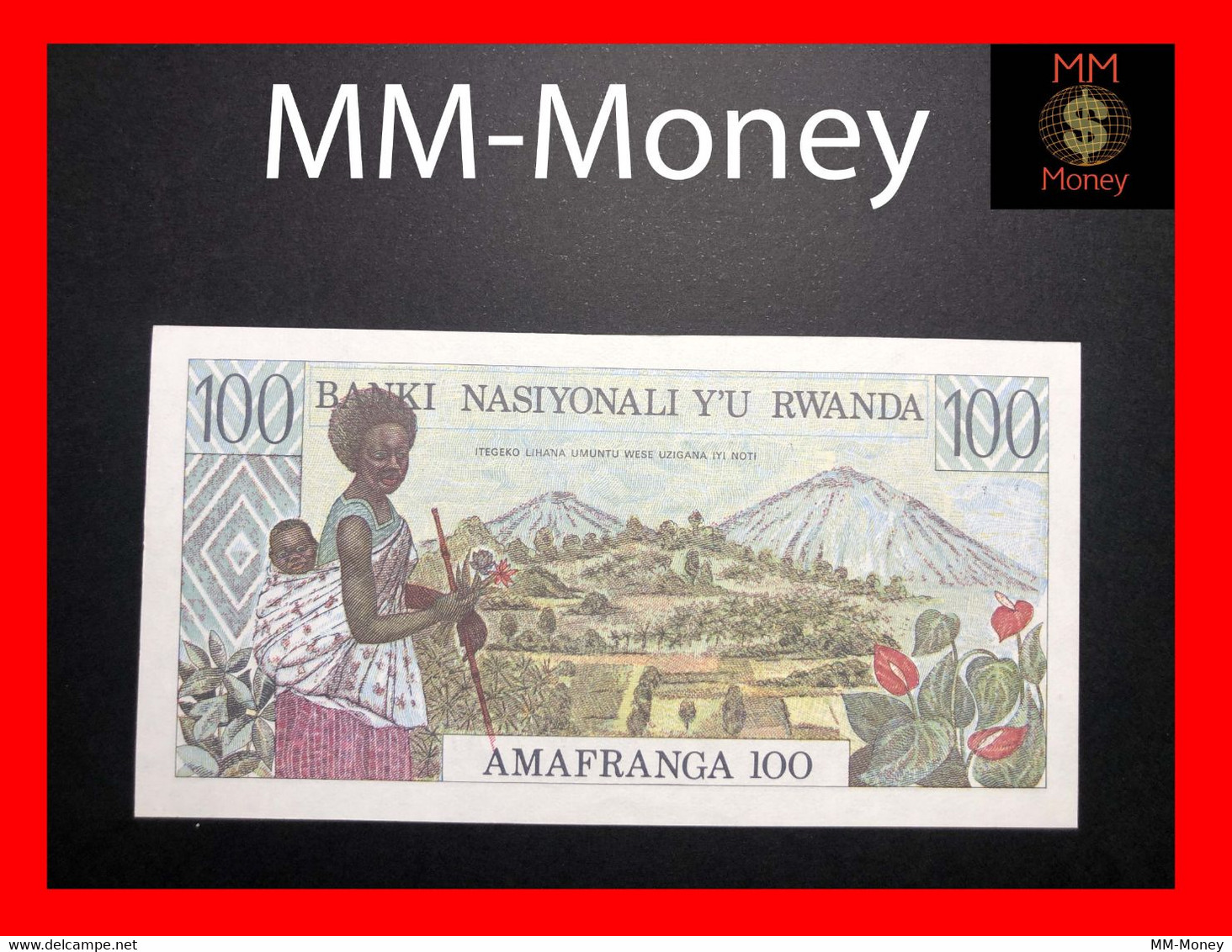 RWANDA  100 Francs  1.1.1978   P. 12   AUNC - Rwanda