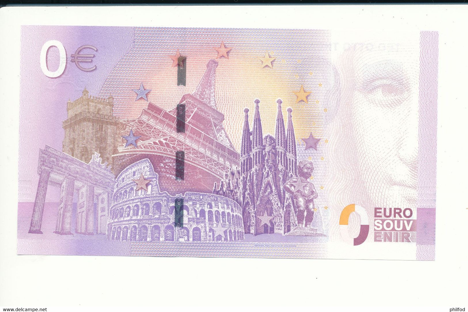 Billet Souvenir - 0 Euro - XENY - 2017-1 - TEO OTTO THEATER - N° 1875 - Alla Rinfusa - Banconote