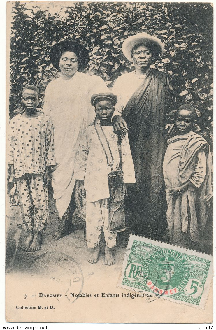 DAHOMEY - Notables Et Enfants Indigènes - Dahomey