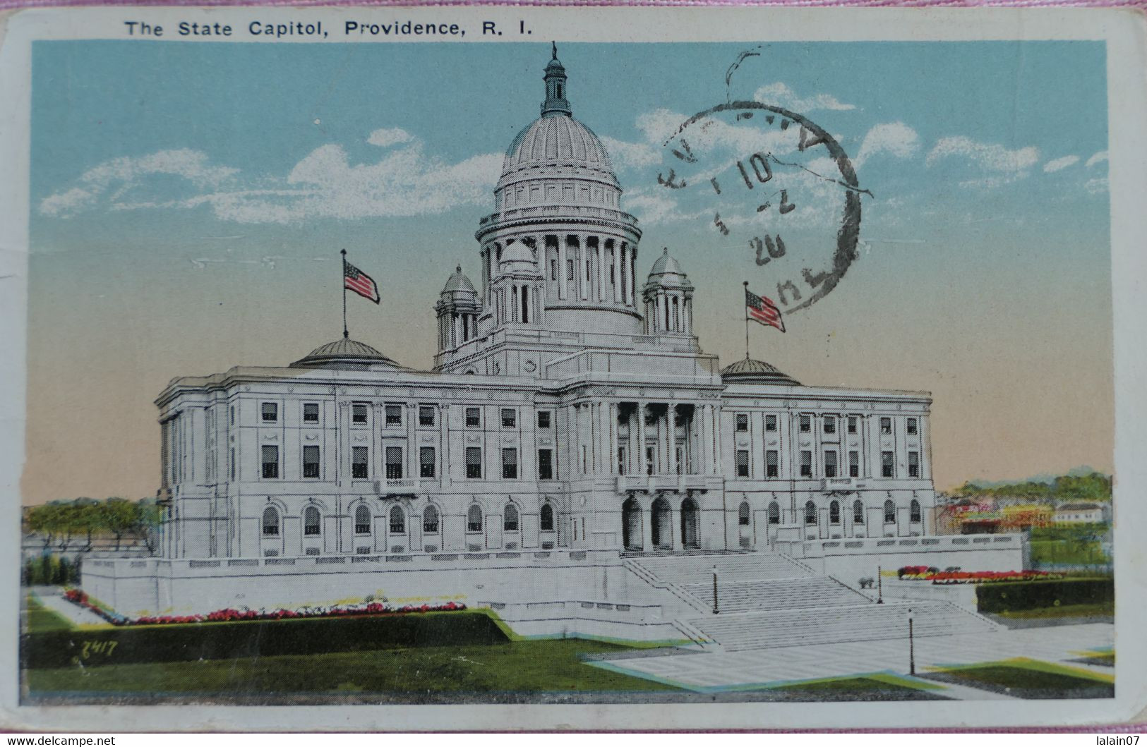 C. P. A. : U.S.A. : Rhode Island : The State Capitol, PROVIDENCE, Stamp In 1921 - Providence