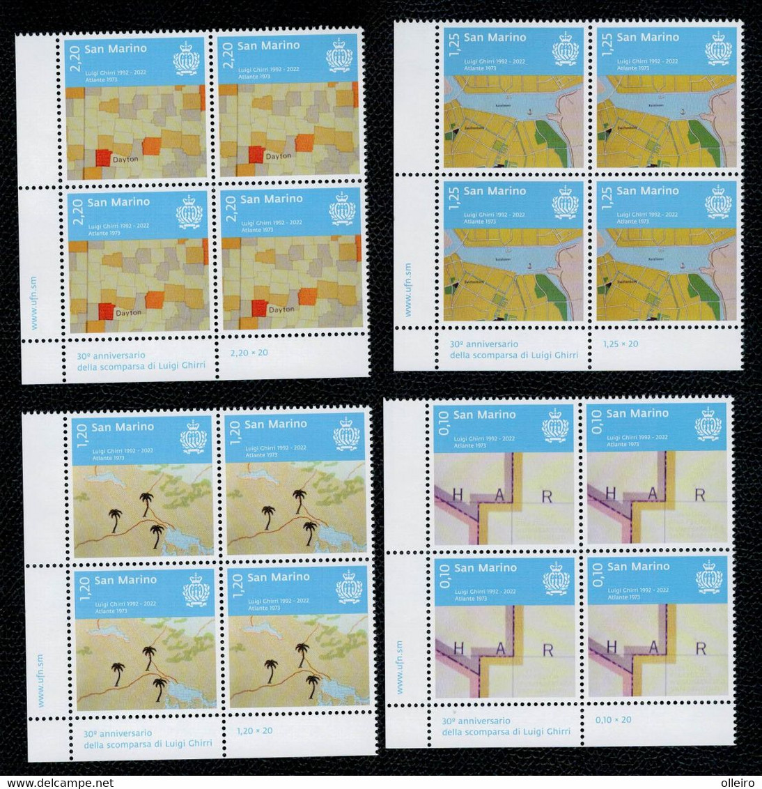 San Marino 2022  30° Anniversario Della Morte Di Luigi Ghirri 4v  In Quartina Complete Set ** MNH - Nuovi