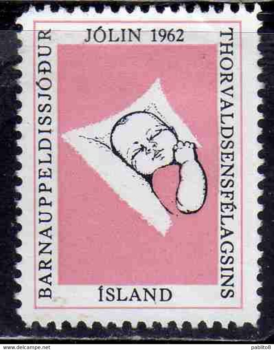 ISLANDA ICELAND ISLANDE ISLAND 1962 ADVERTISING STAMPS CINDARELLA JOLIN UNUSED - Gebraucht