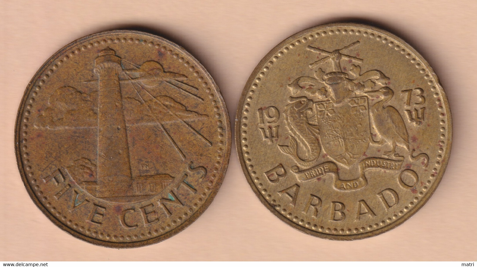 Barbados 5 Cents 1973 Km#11 - Barbados (Barbuda)