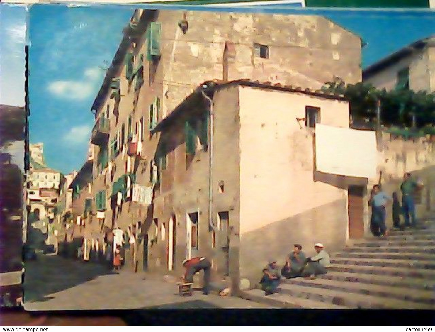 PORTOFERRAIO VIA ROMA ANIMATA  V1970  IV967 - Livorno