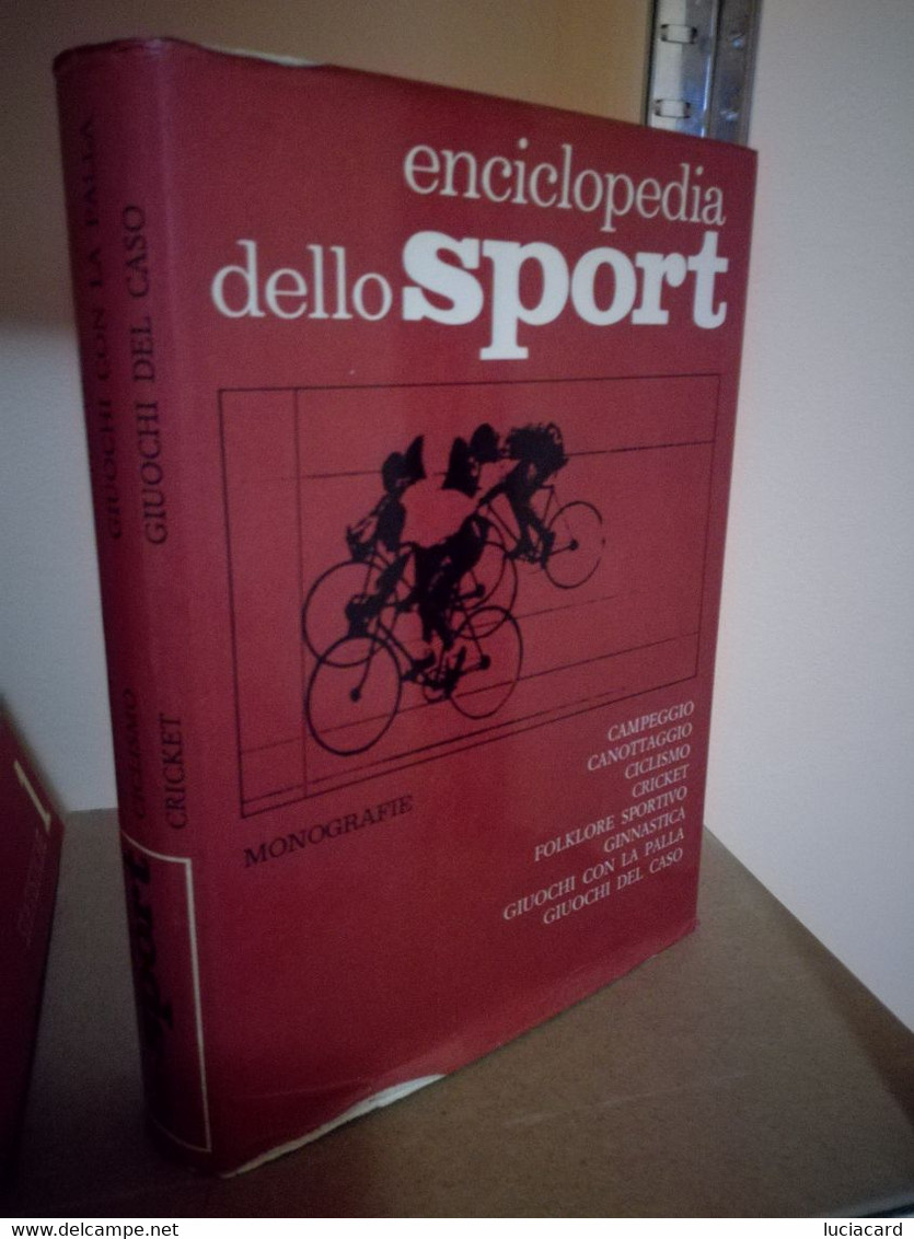 ENCICLOPEDIA DELLO SPORT, CAMPEGGIO, CICLISMO, CANOTTAGGIO, GINNASTICA - Sport