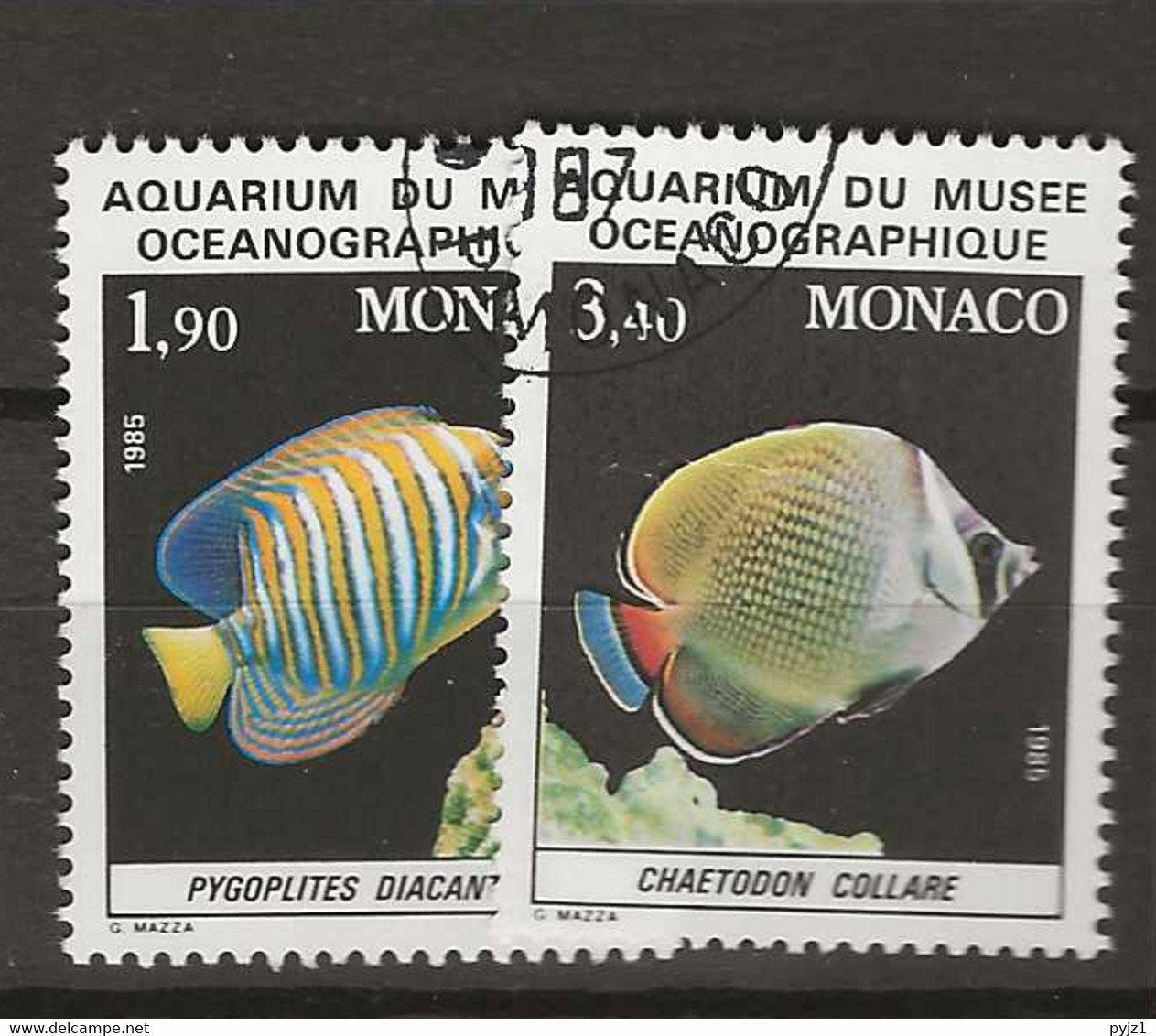 1986 USED Monaco, Mi 1766-67 - Used Stamps