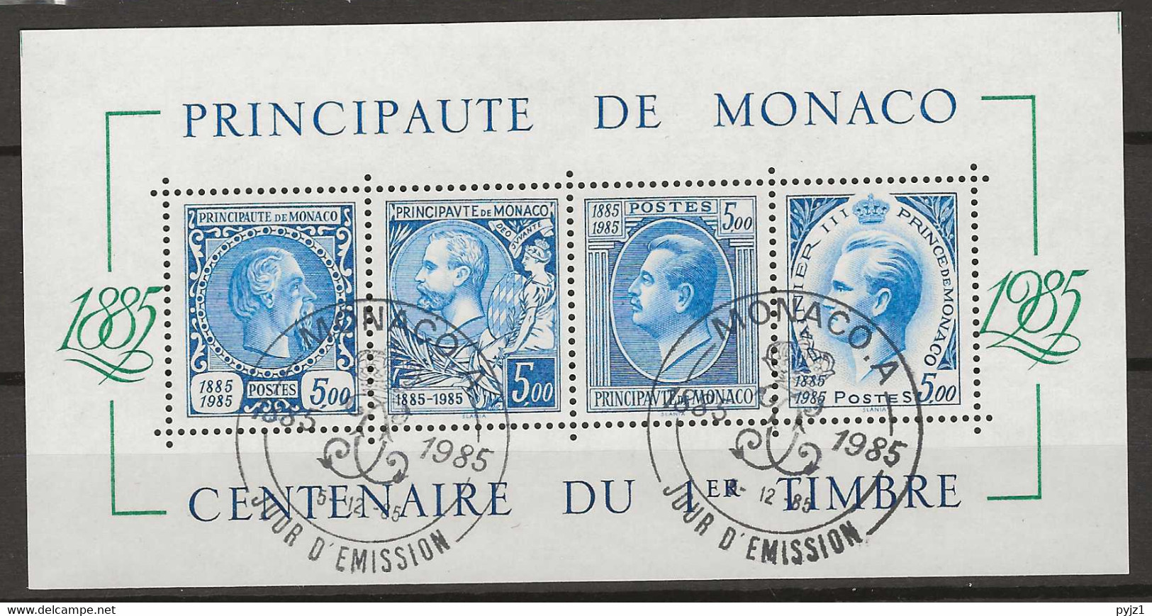 1985 USED Monaco, Mi Block 31 - Used Stamps