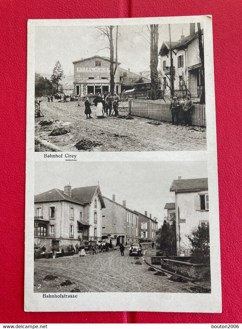 Cirey Sur Vezouze La Gare Rue De Hotel Caleche Automobile 1916 Tampon 19 Ersatz Division 3 Kompagnie - Cirey Sur Vezouze