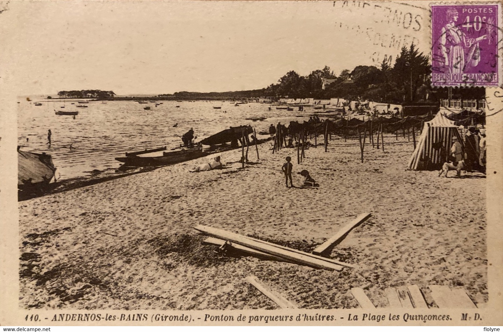 Andernos Les Bains - Ponton Des Parqueurs D’huîtres - La Plage Des Quinconces - Andernos-les-Bains