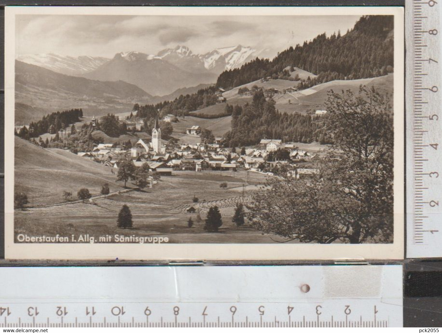 Oberststaufen Mit Säntisgruppe  Gelaufen 1951 (AK 2737 ) - Oberstaufen