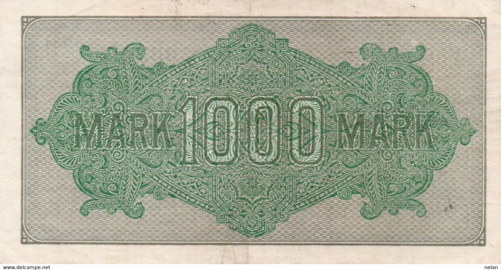 GERMANIA -1000 MARK 1922 - P-76b  WM - XF - 1000 Mark