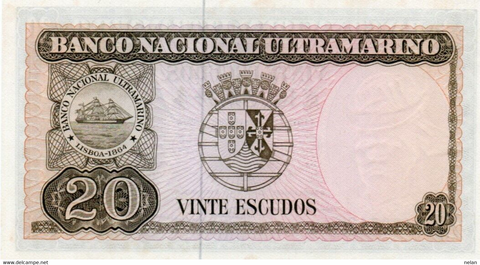 TIMOR 20 ESCUDOS 1967 - UNC - P-26a7 - Timor