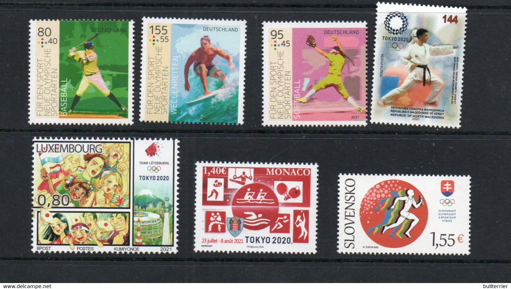 OLYMPCIS- 2020 TOKYO SELECTION  GERMANY FDCS + MNH MONACO,SLOVAKIA, LUXEMBOURG, & MACEDONIA - Summer 2020: Tokyo