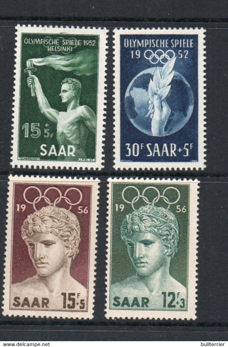 OLYMPCIS - SAAR - 1952 - HELSINKI OLYMPICS AND MELBOURNE SETS OF 2 MINT NEVER HINGED , SG CAT £20+ - Verano 1952: Helsinki