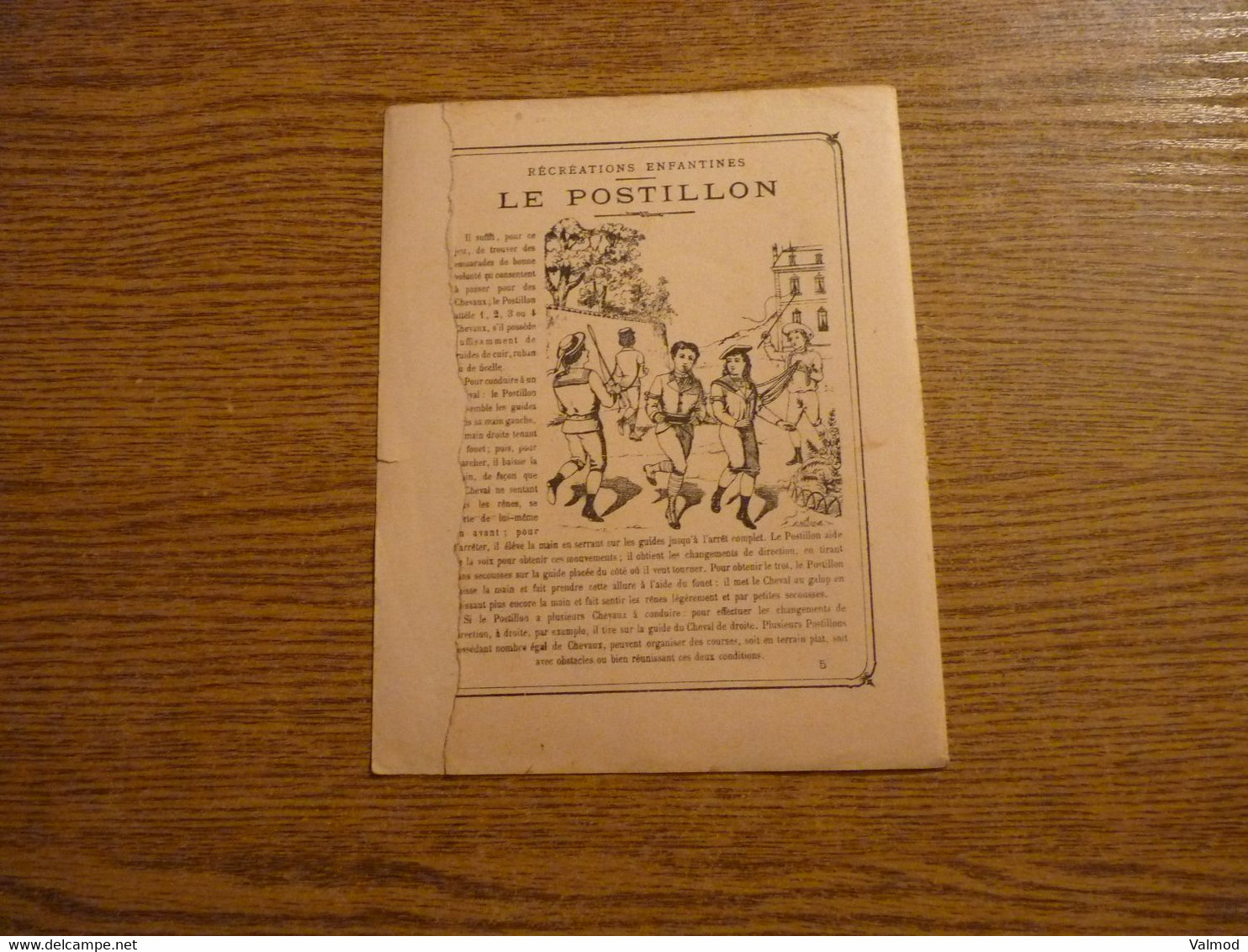Protège-Cahier/Couverture "Le Postillon" - Nouvelles Devinettes - Récréations Enfantines - 22,5 X 17,5 Cm Environ. - Protège-cahiers