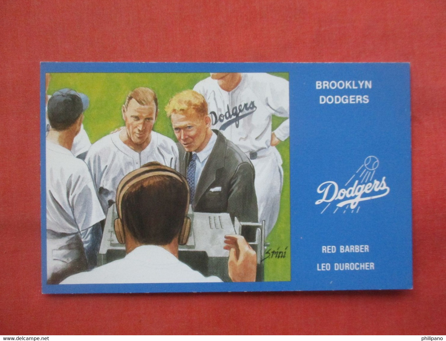 Red Barber. Leo Durocher.     Brooklyn Dodgers       Ref 5768 - Baseball