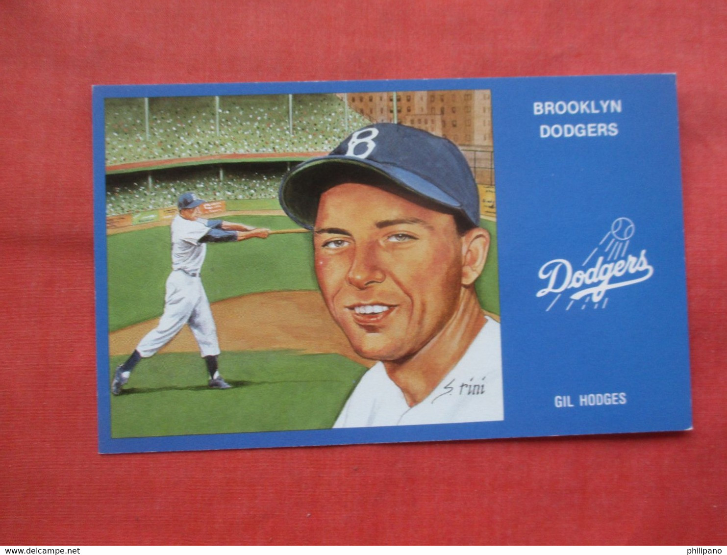 Gil Hodges     Brooklyn Dodgers       Ref 5768 - Baseball