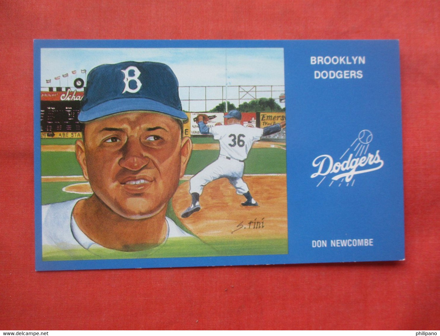 Don Newcombe      Brooklyn Dodgers       Ref 5768 - Baseball