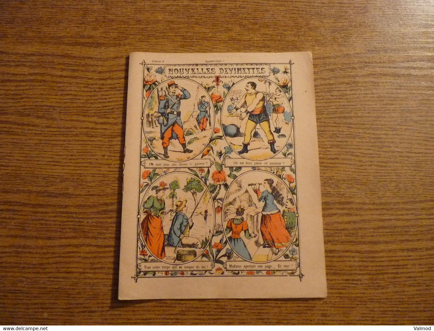 Protège-Cahier/Couverture "Jeu De Croquet" - Nouvelles Devinettes - Récréations Enfantines - 22,5 X 17,5 Cm Env. - Protège-cahiers