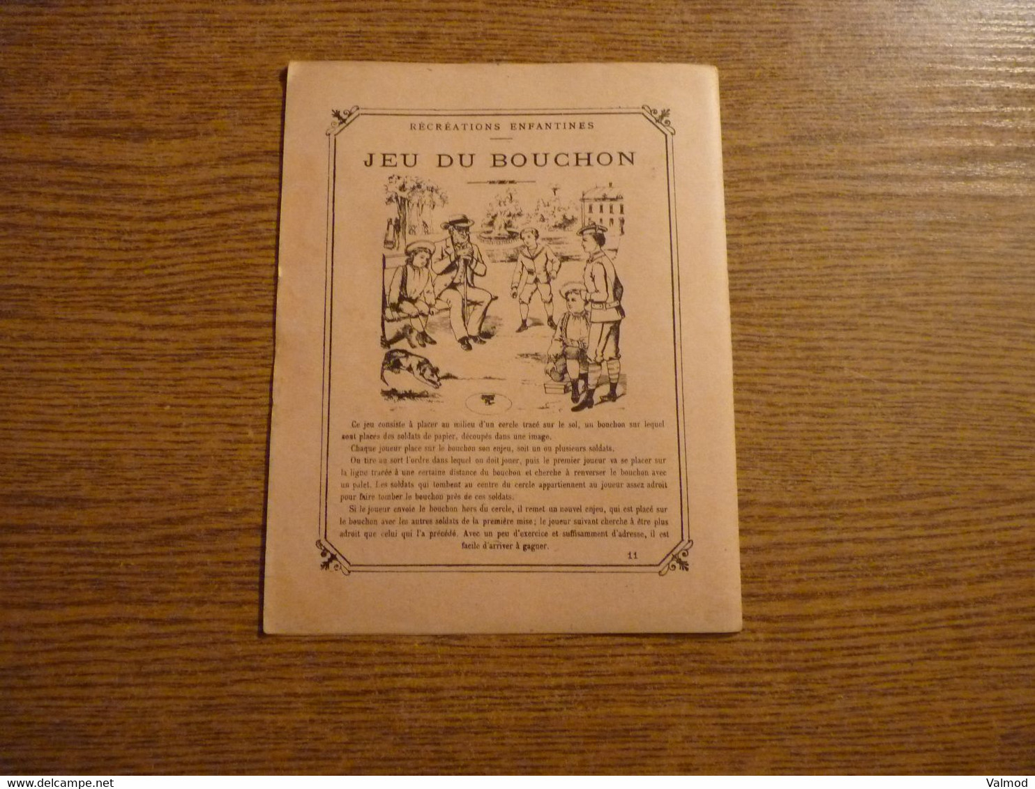 Protège-Cahier/Couverture "Jeu Du Bouchon" - Nouvelles Devinettes - Récréations Enfantines - 22,5 X 17,5 Cm Env. - Protège-cahiers