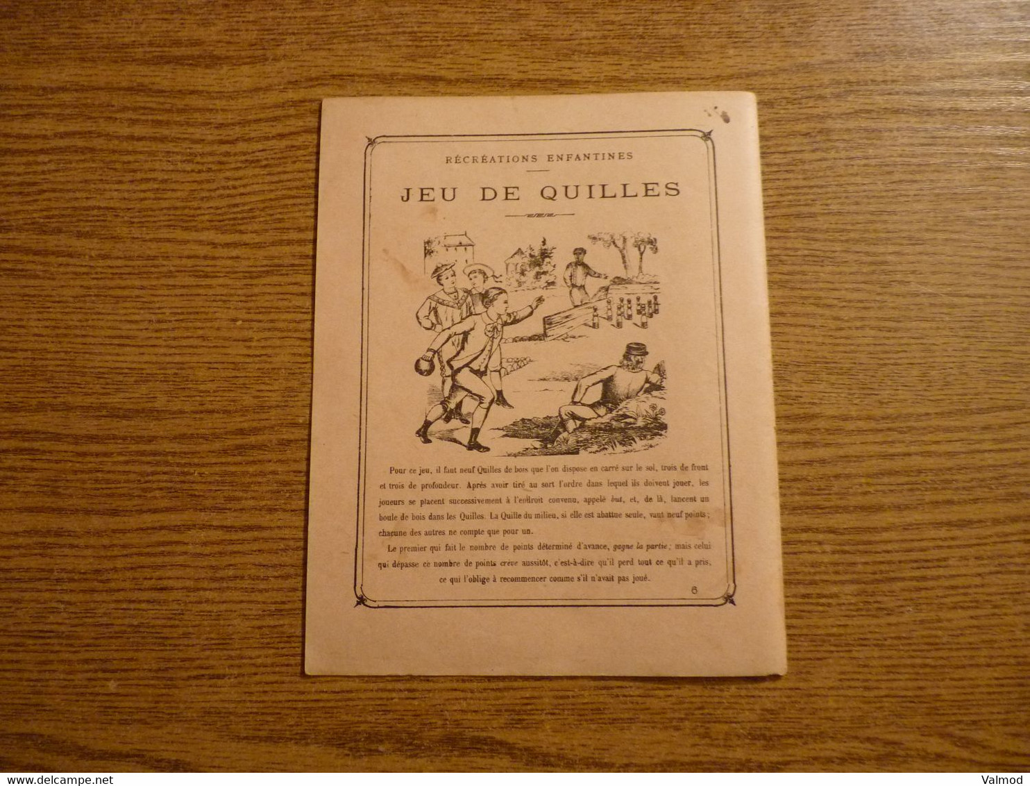 Protège-Cahier/Couverture "Jeu De Quilles" - Nouvelles Devinettes - Récréations Enfantines - 22,5 X 17,5 Cm Env. - Protège-cahiers