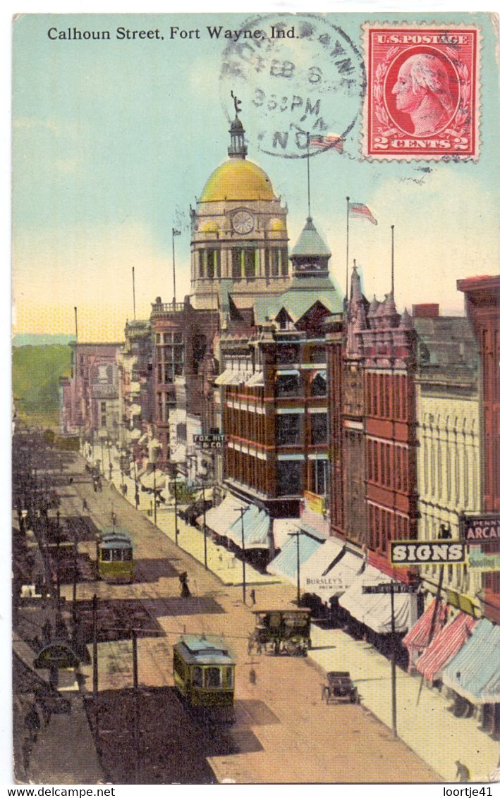 USA - Fort Wayne - Indiana - Calhoun Street - 1913 - Fort Wayne