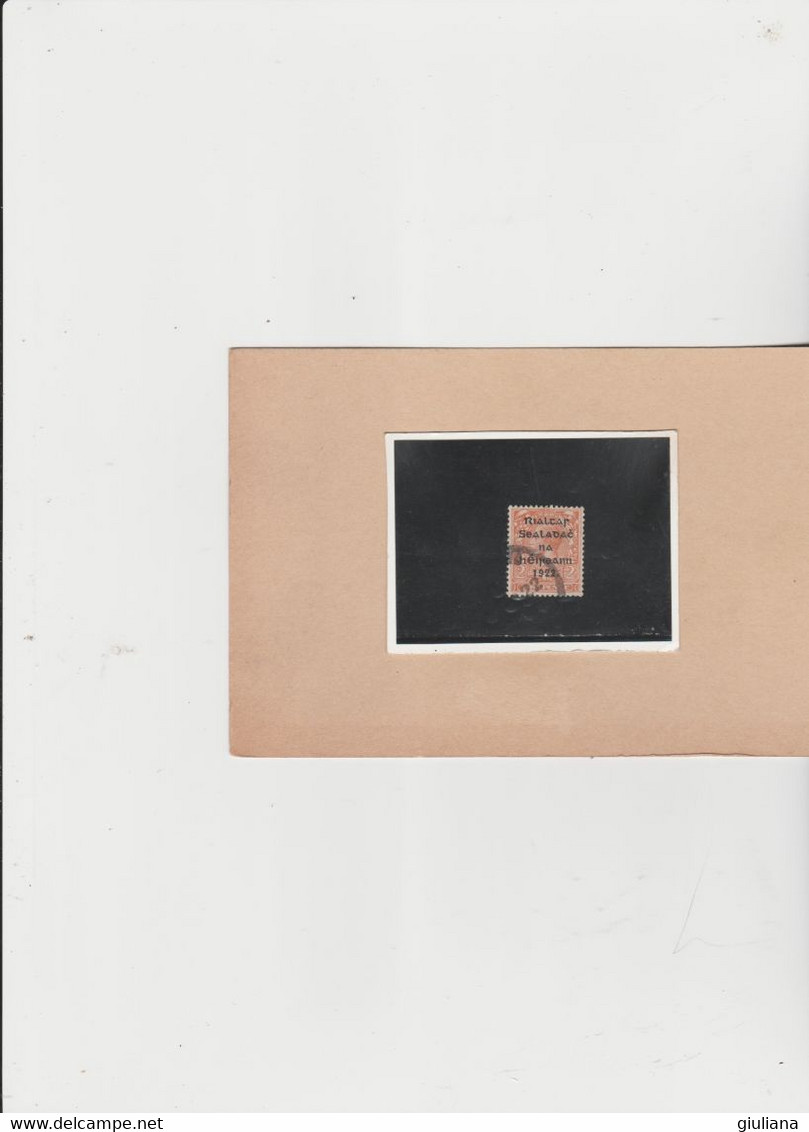 Irlanda Governo Provv. 1922 - Timbres De G.B. Del 1912-22 Surchargè, 2p Orange  Used - Used Stamps