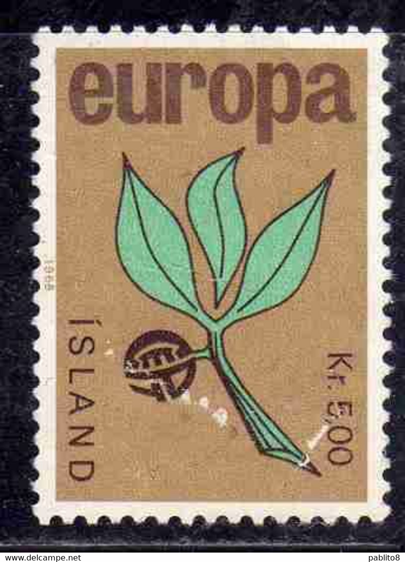 ISLANDA ICELAND ISLANDE ISLAND 1965 EUROPA CEPT UNITED 5k USED USATO OBLITERE' - Oblitérés