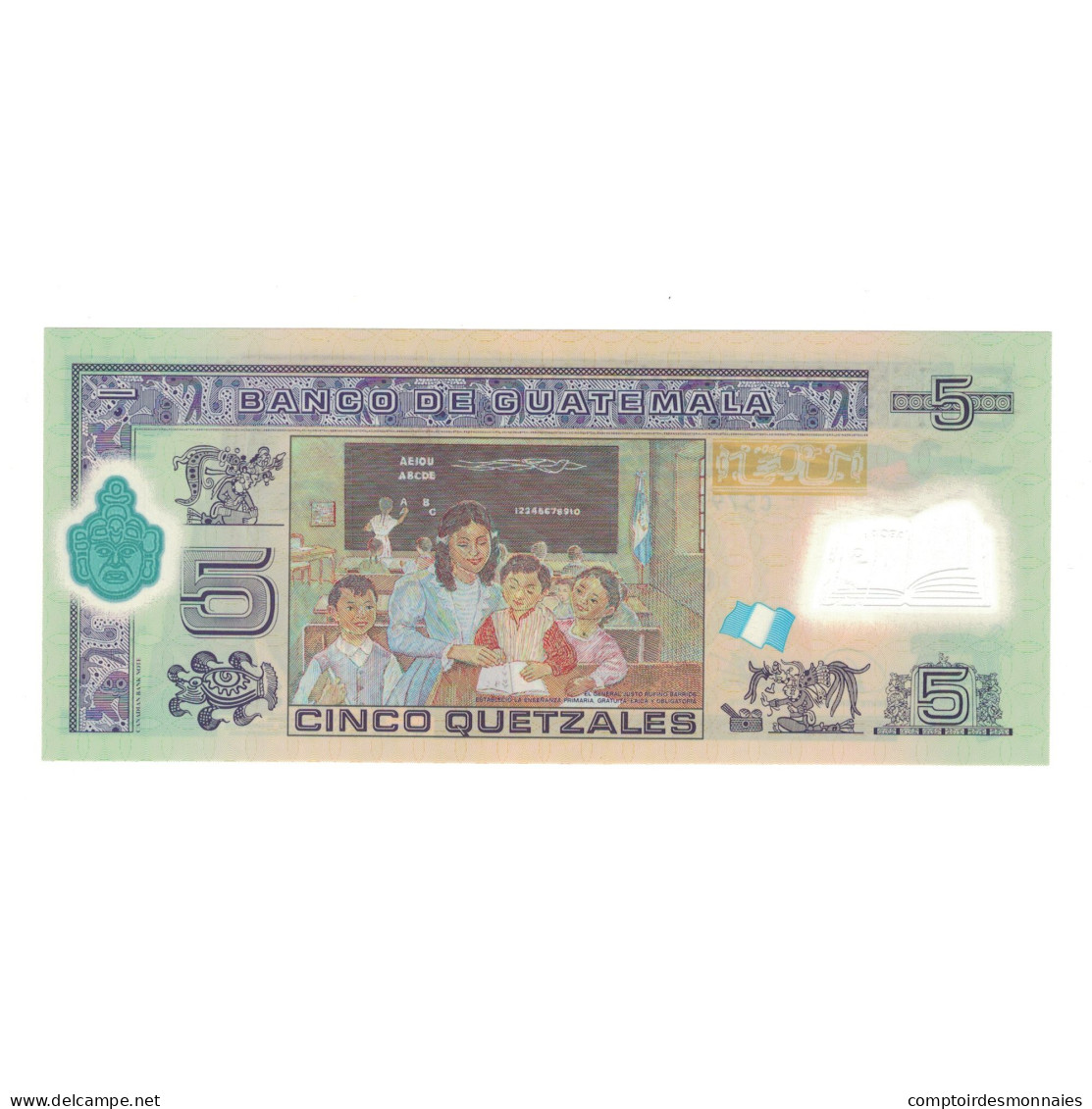 Billet, Guatemala, 5 Quetzales, 2010, 2010-05-19, KM:122, NEUF - Guatemala