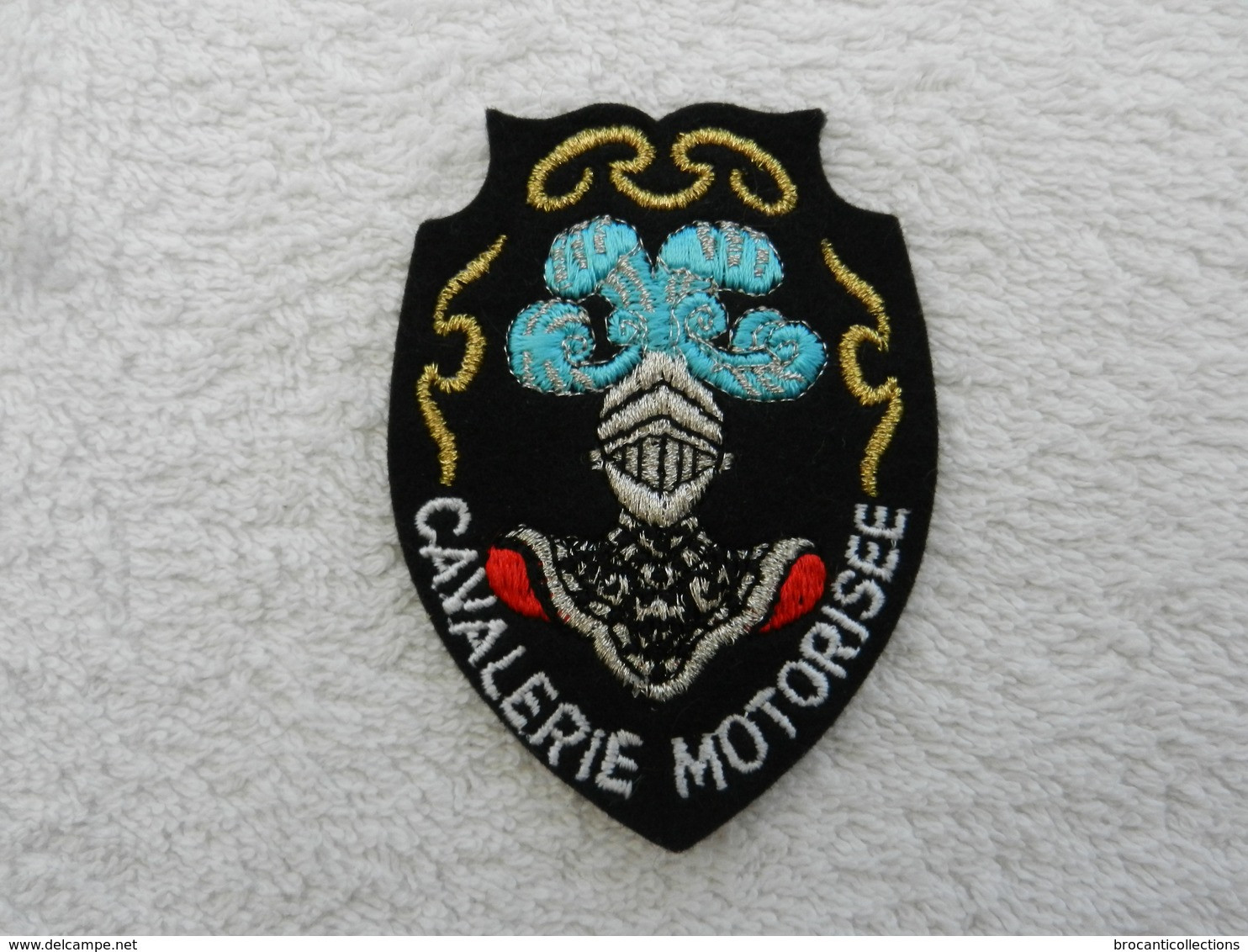 Insigne Badge Militaire Tissu France Cavalerie Motorisée - Ecussons Tissu