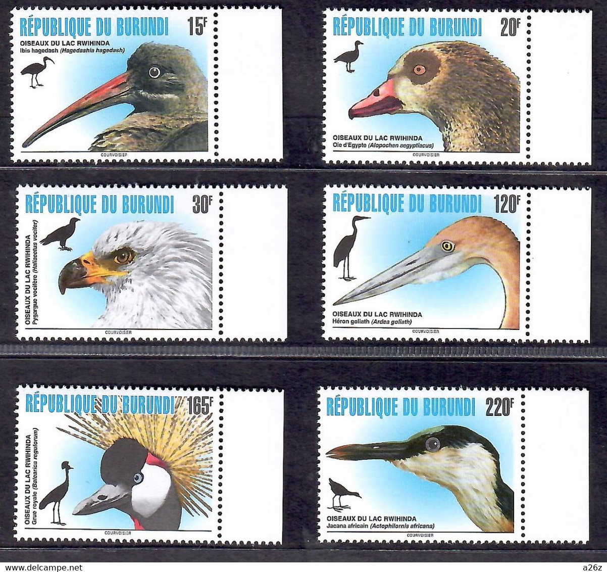 Burundi 1996 Birds 6V MNH , - Unused Stamps