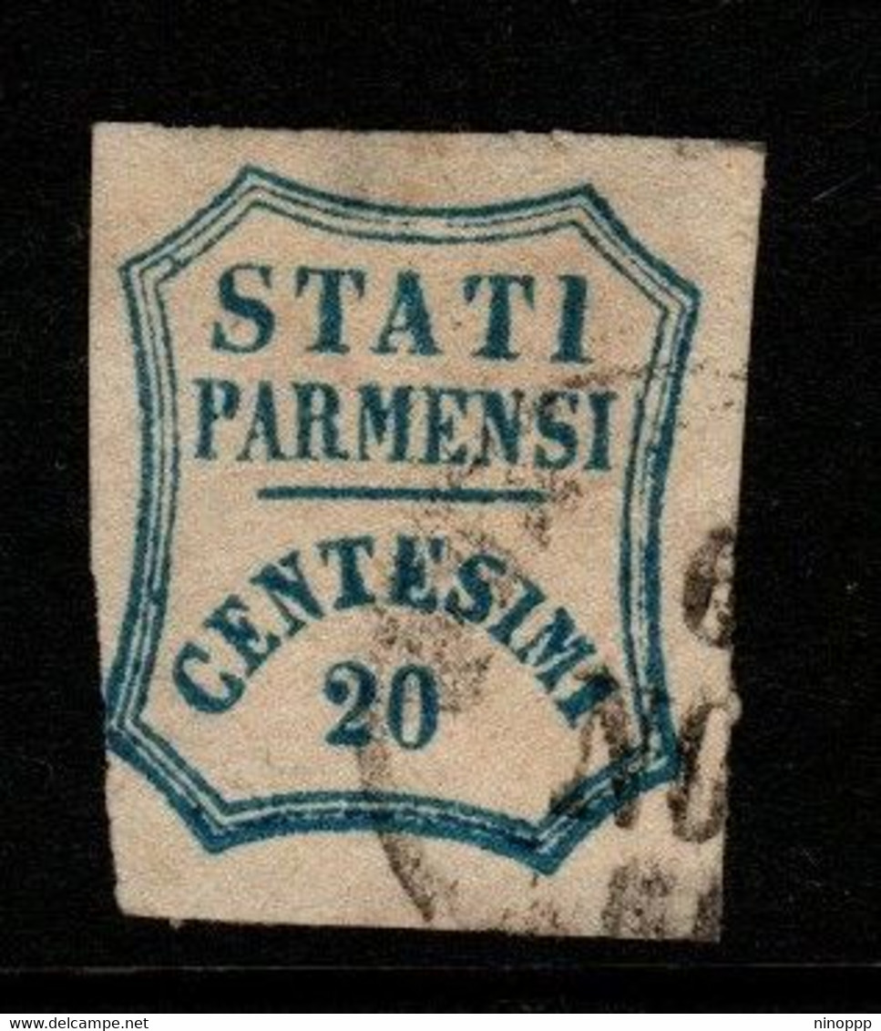 Italy Former States Parma  S 15  1859  Stati Parmensi ,20c Blue,used - Parma