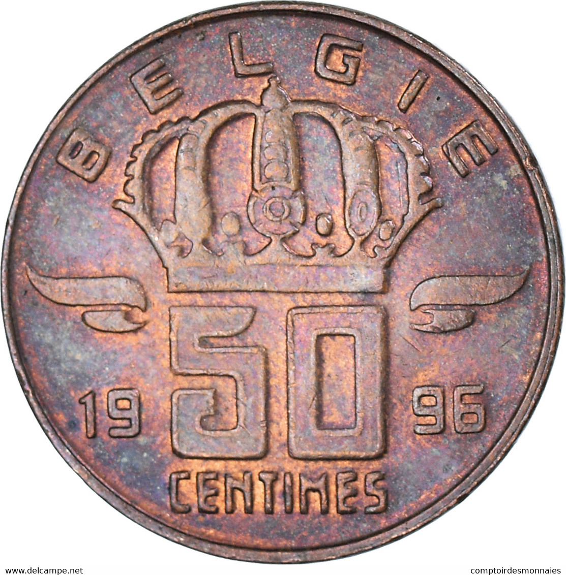 Monnaie, Belgique, 50 Centimes, 1996 - 50 Cents