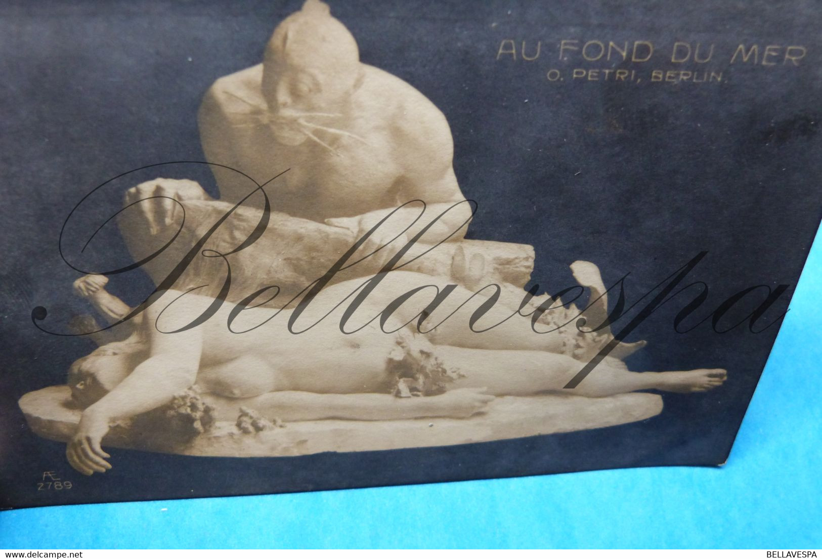 Sculpteur Petri O. Berlin . "Au Fond Du Mer" RPPC Carte Photo-edit A.E. 2789 - Sculpturen