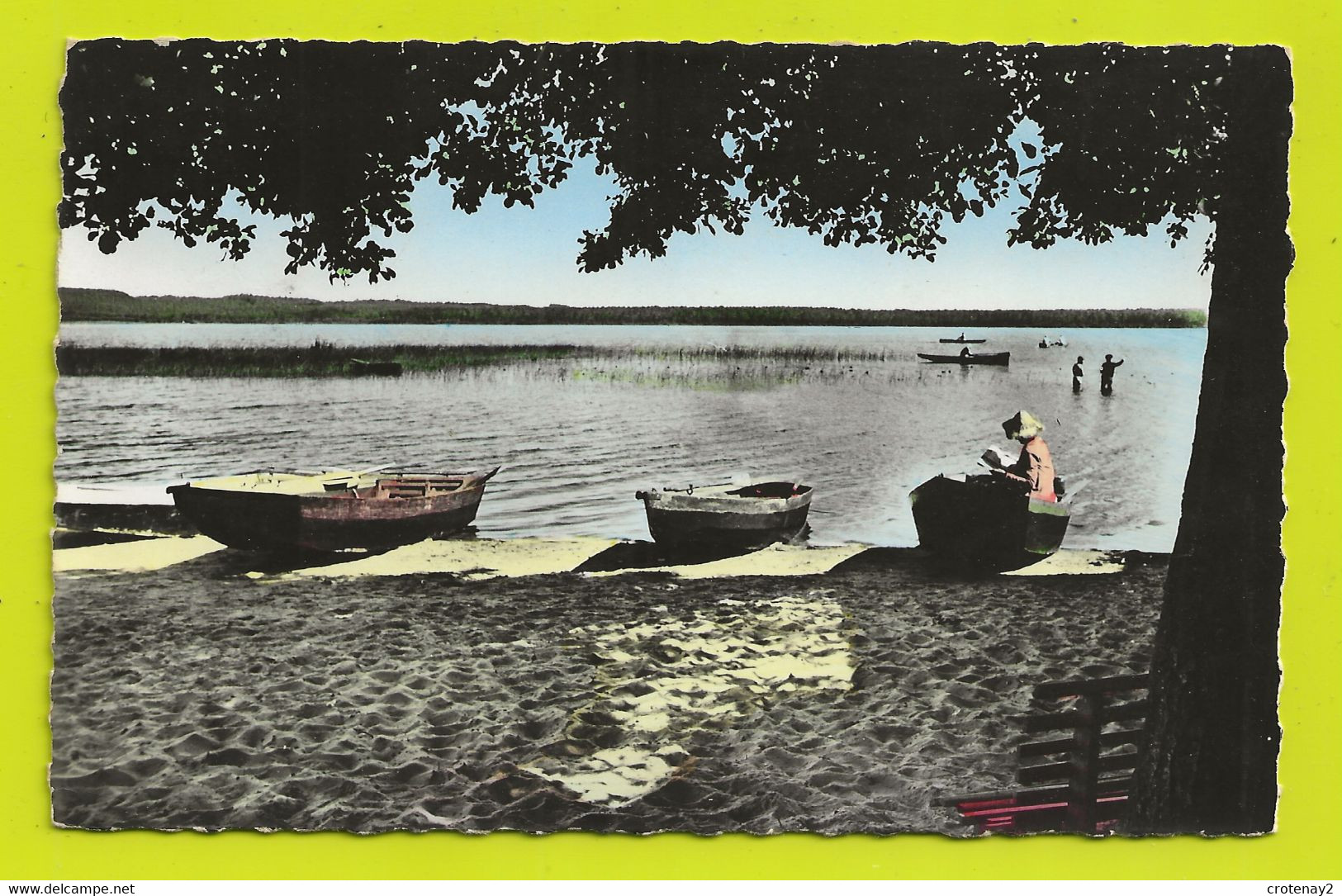 40 LEON Vers Vieux Boucau Castets N°10 Les Barques Sur Le Lac En 1965 VOIR DOS - Castets