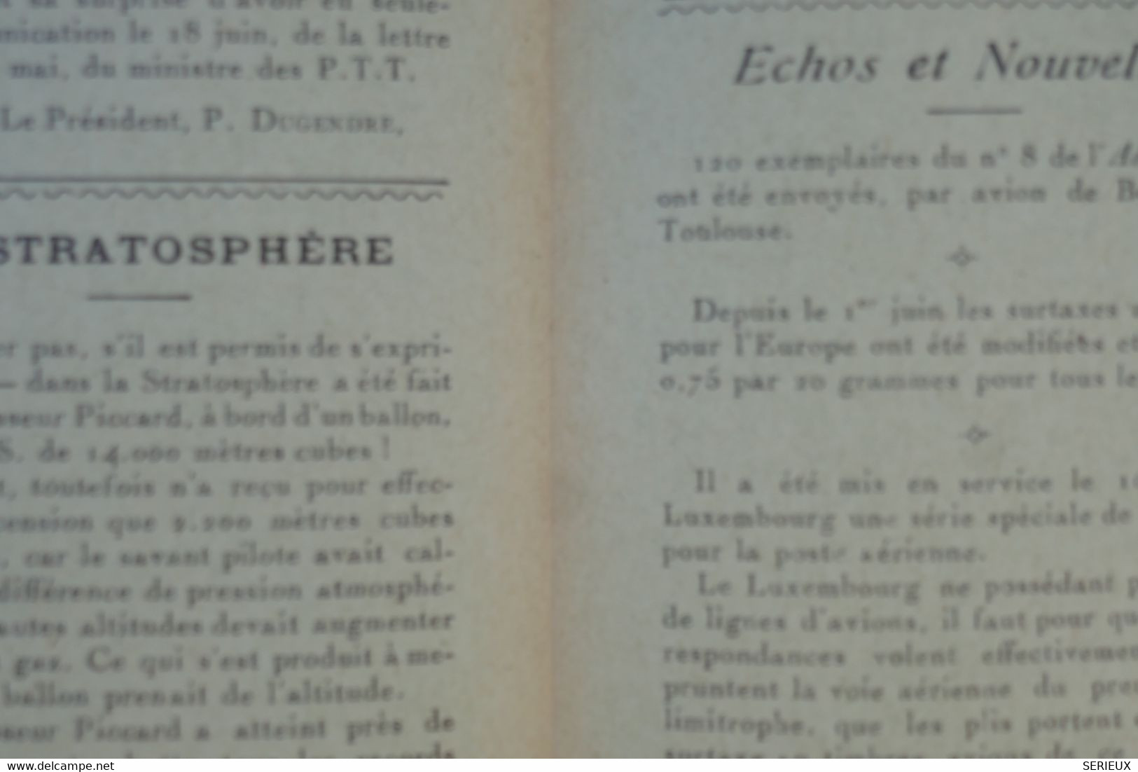 BD12 FRANCE L AEROGRAMME JOURNAL N°9 JUILLET  1931 NEUF+++ ++INTERESSANT A LIRE +++AEROPHILATELIE - 1927-1959 Brieven & Documenten