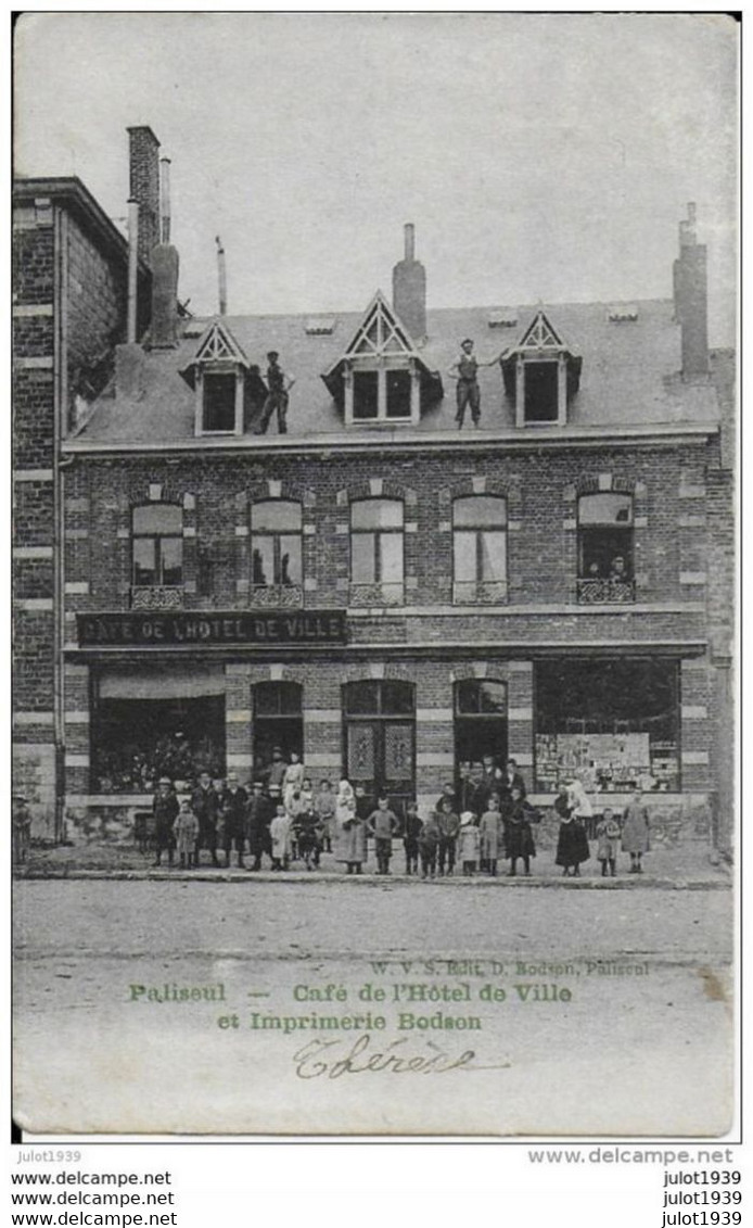 Julot1939 ..-- PALISEUL . Café De L' Hôtel De Ville . Vers NESSONVAUX ( Melle Joséphine BAIWIR ) . Réparation Du Toit !! - Paliseul