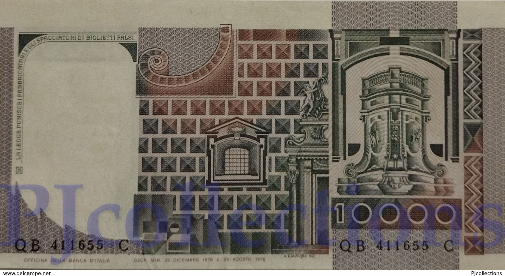 ITALIA - ITALY 10000 LIRE 1978 PICK 106a AU - 10.000 Lire