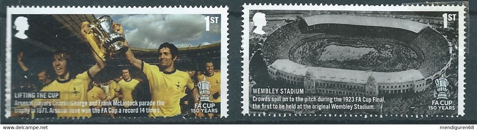 GROSSBRITANNIEN GRANDE BRETAGNE GB 2022 THE FA CUP SET 2V USED SG 4636-7 MI 4927-8 YT 5326-7 SN 4203-4 - Gebraucht