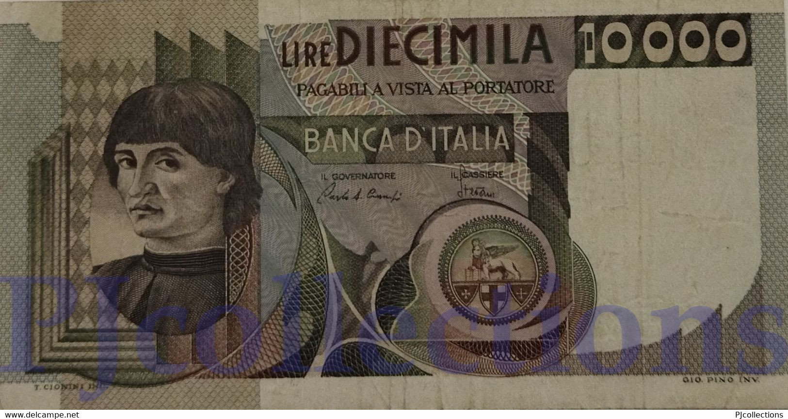 ITALIA - ITALY 10000 LIRE 1982 PICK 106b VF - 10000 Lire