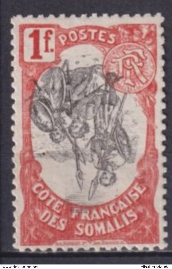 SOMALIS - 1903 - YVERT N°64a * MLH CENTRE RENVERSE - GUERRIERS - COTE = 110 EUR. - Ongebruikt