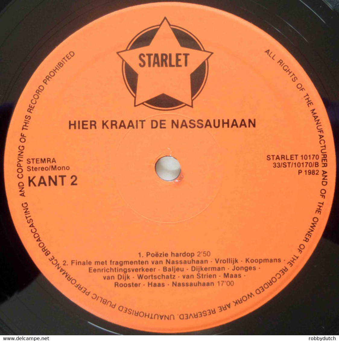 * LP *  HIER KRAAIT DE NASSAU HAAN (Holland 1982 EX-!!) - Musicales