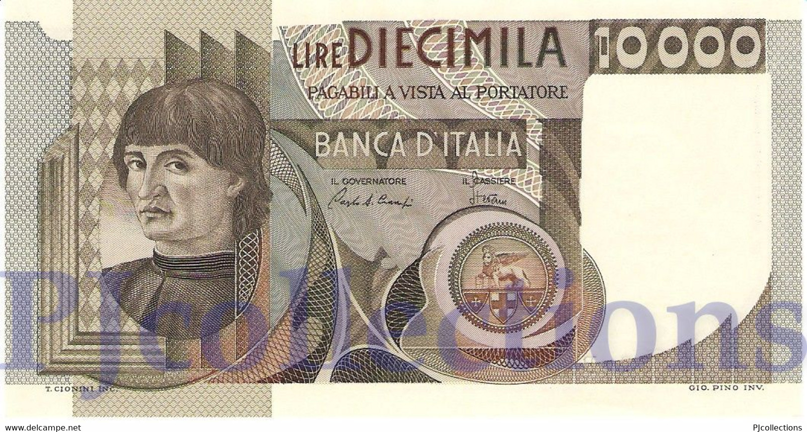 ITALIA - ITALY 10000 LIRE 1982 PICK 106b XF+ - 10.000 Lire