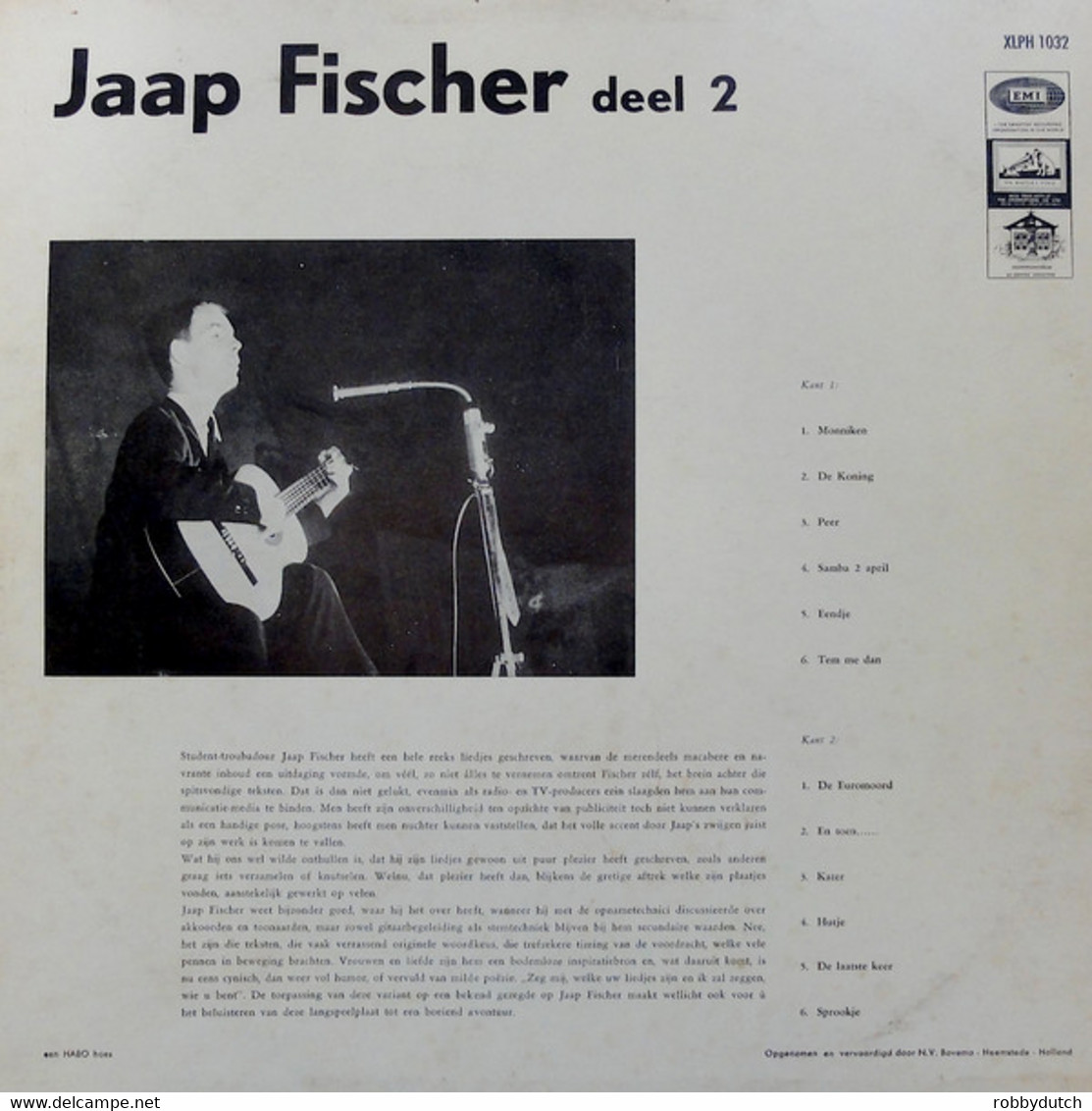 * LP *  JAAP FISCHER - JAAP FISCHER Deel 2  (Holland 1963) - Autres - Musique Néerlandaise