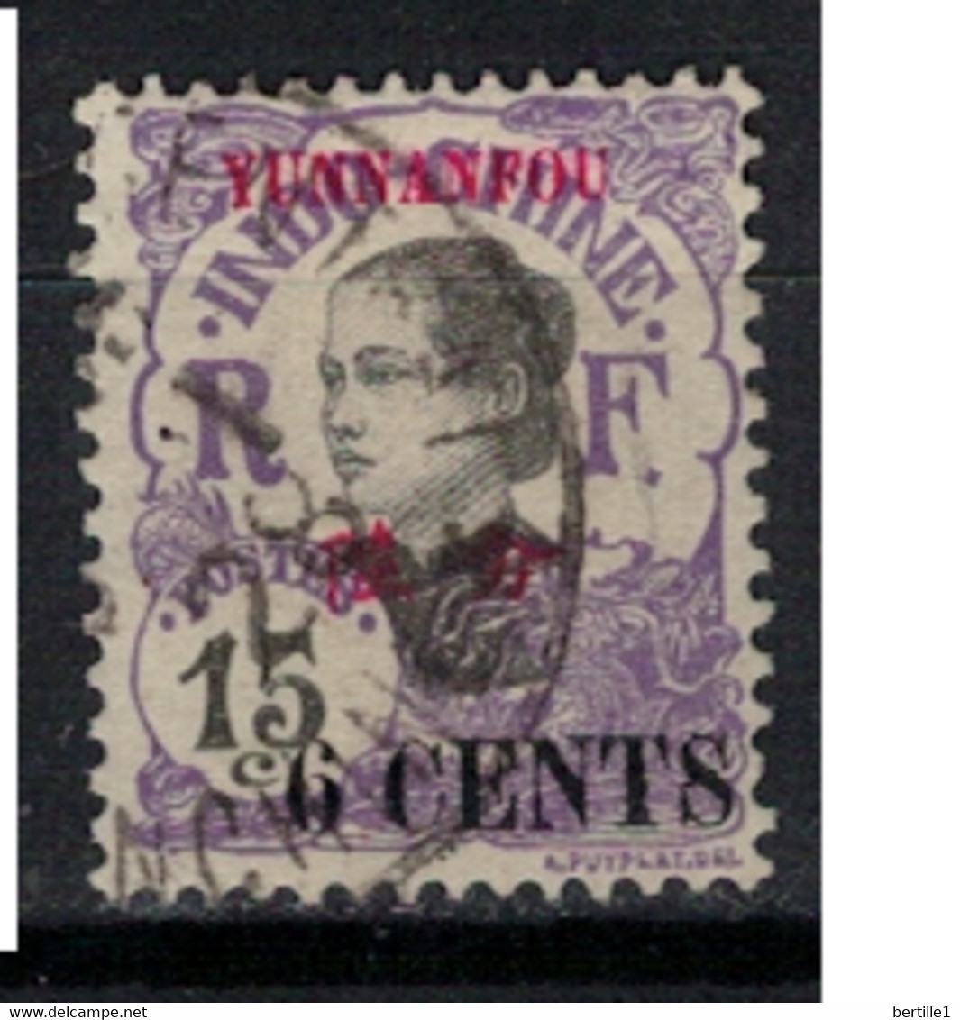 YUNNANFOU       N°     YVERT  55  OBLITERE       ( Ob  10/19) - Used Stamps