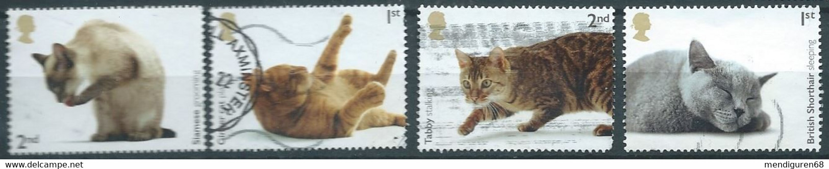 GROSSBRITANNIEN GRANDE BRETAGNE GB 2022 CATS SET1 4V USED SG 4676-9 MI 4983-6 YT 5382-5 SN 4239-42 - Oblitérés