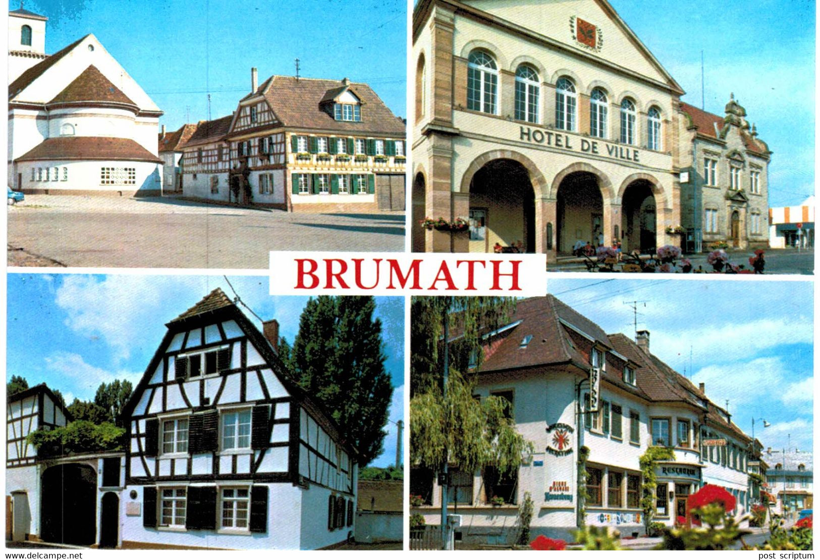 Brumath  église St Nazaire - Seltz Et Maison Alsacienne - Hôtel De Ville Et Tribunal Maison Stoskopf Hostellerie - Brumath