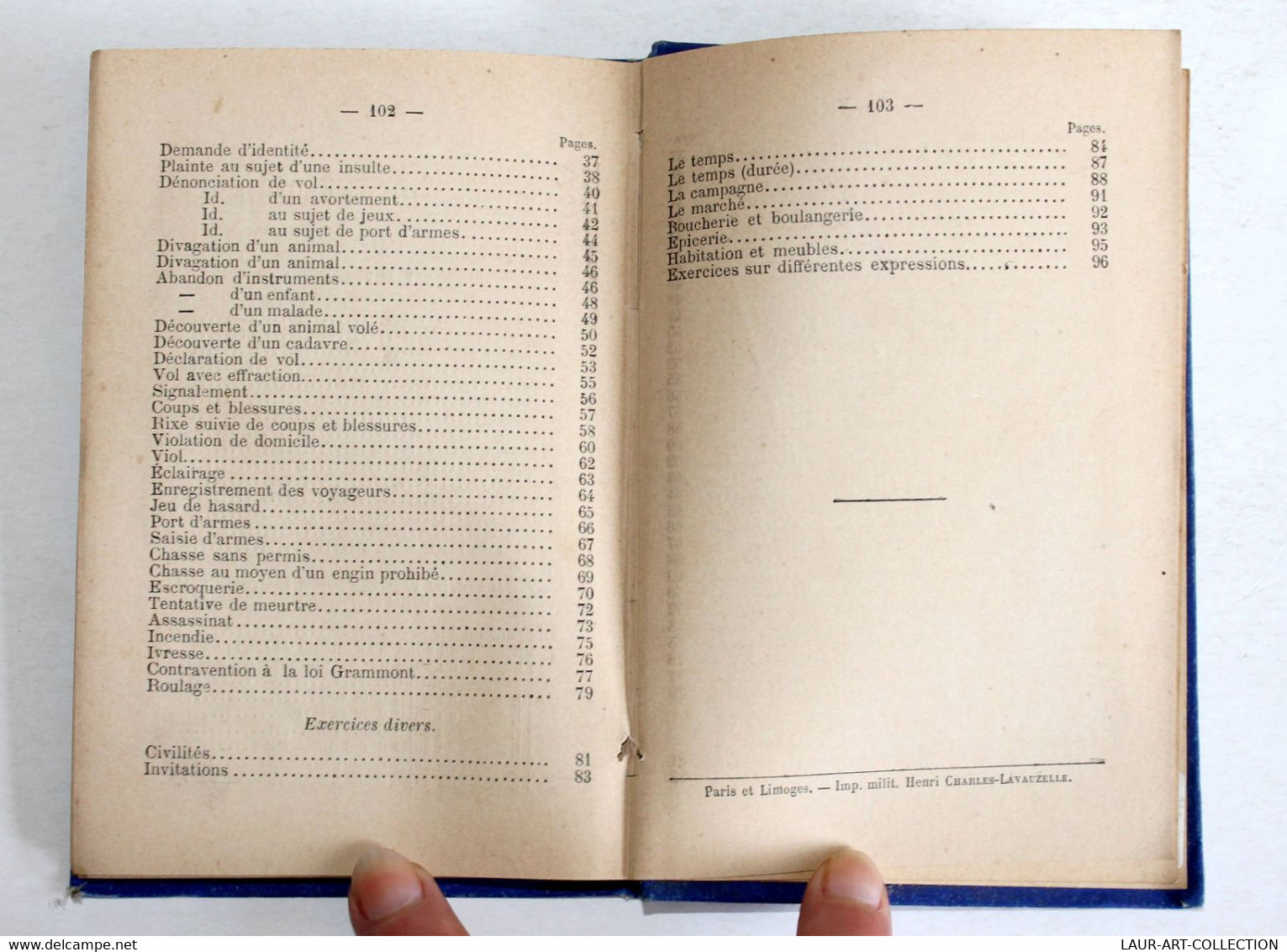 RARE! GUIDE-GENDARME AU MILIEU DE LA POPULATION ARABE Par ABBAS 1894 LAVAUZELLE / ANCIEN LIVRE MILITAIRE  (2707.160) - Français