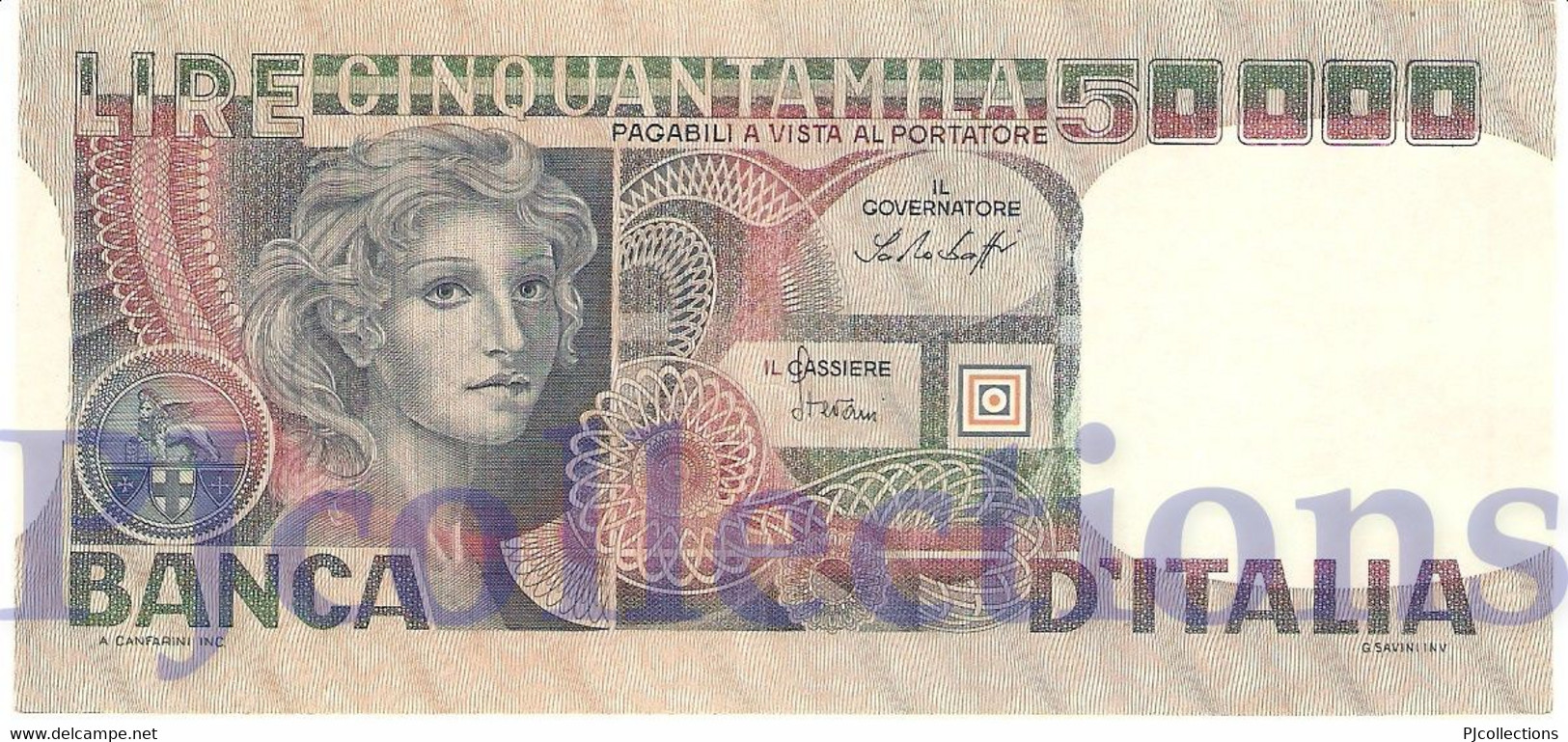 ITALIA - ITALY 50000 LIRE 1978 PICK 107a XF+ - 50000 Lire