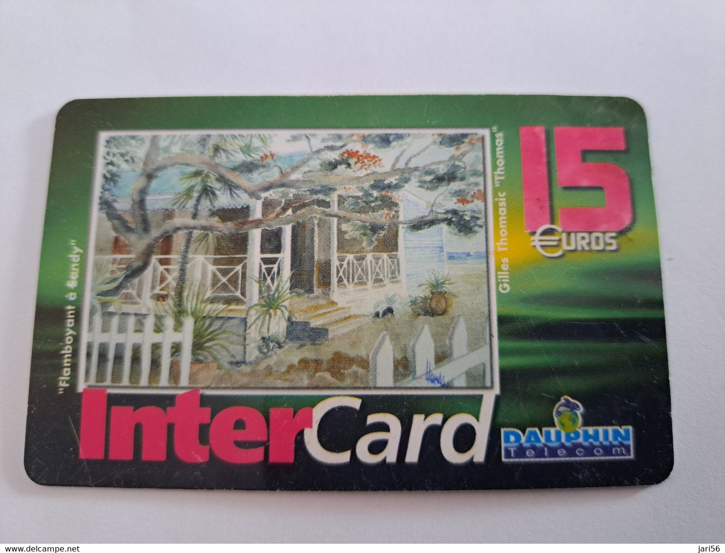 ST MARTIN / INTERCARD  15 EURO  FLAMBOYANT A SANDY    NO 040   Fine Used Card    ** 10895 ** - Antillen (Frans)